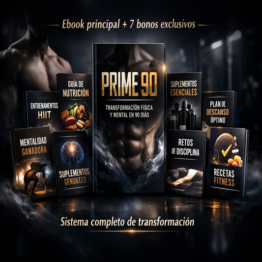 Transformación Física y Mental (Plan 90 días) + 7 BONOS 🎁 + 2 RUTINAS MENSUALES PERSONALIZADAS 🎁